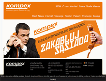 Tablet Screenshot of kompex.pl